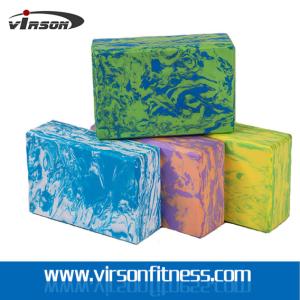 Quality Virson OEM Custom Logo Print Colourful High Density EVA Foam Yoga Block&amp; Yoga Bricks wholesale