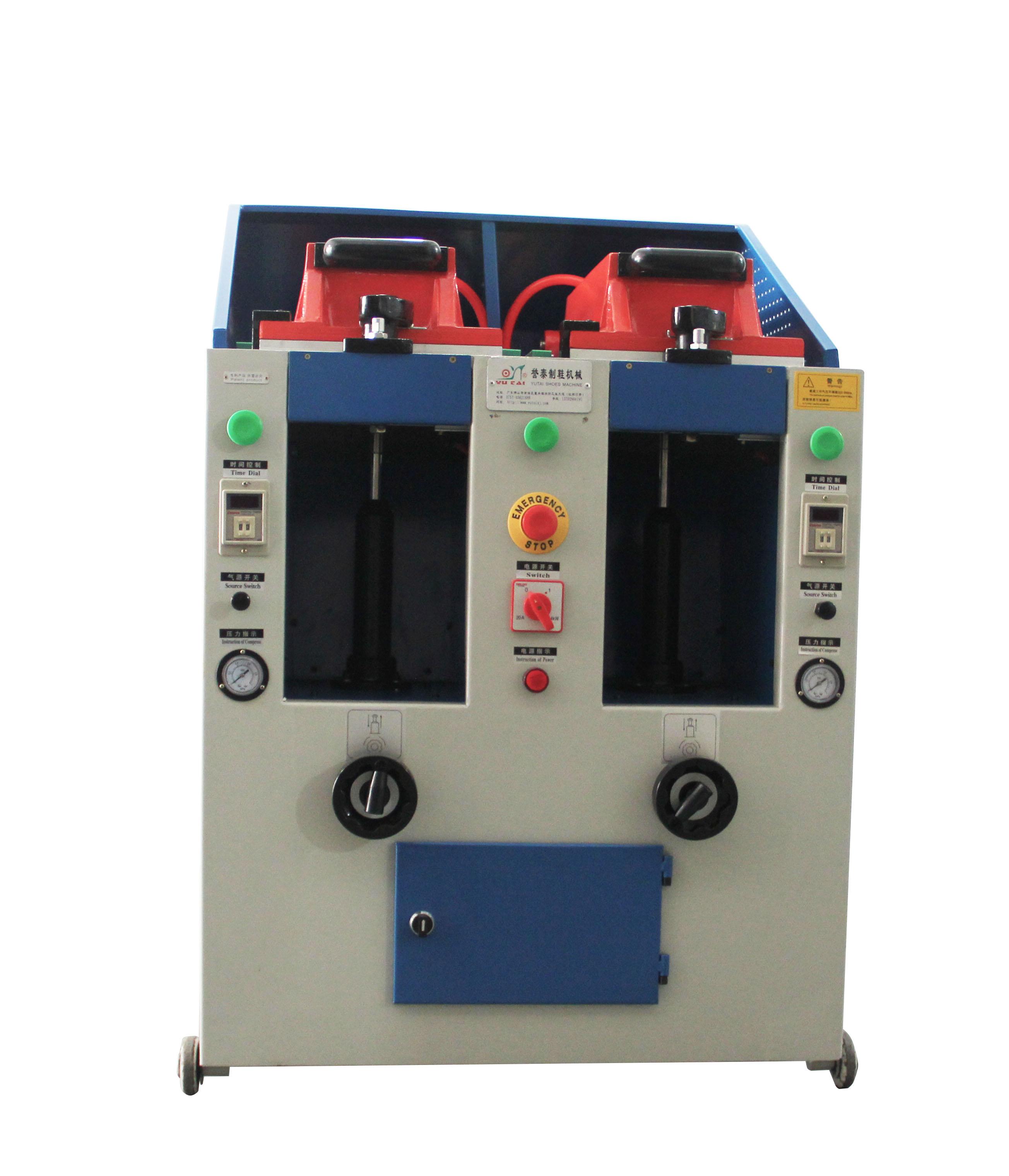YT-2005AD Double heads Automatic Cover-type Shoe Sole Pressing Attaching Machine For sport / sandals/leather Shoe making