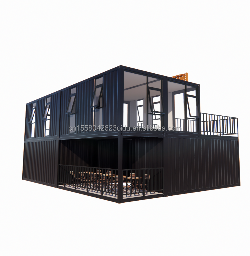 20ft or 40ft Container Houses Custom Made Bar Cafe Hotel Restaurant Store Shipping Container Coffee Shop Container Shop Kiosk
