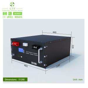 China Home Storage Lifepo4 Lithium Ion Battery Racked 24v 48v 100ah 200ah 5kw 10kw on sale