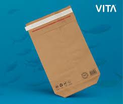 Cheap 12*18cm Shakeproof Recycled Paper Mailing Bags for sale
