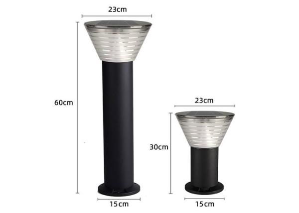 Cheap Pillar 60cm Solar Lawn Lights 5m2 - 10m2 Minimalist Style 6400mAh for sale