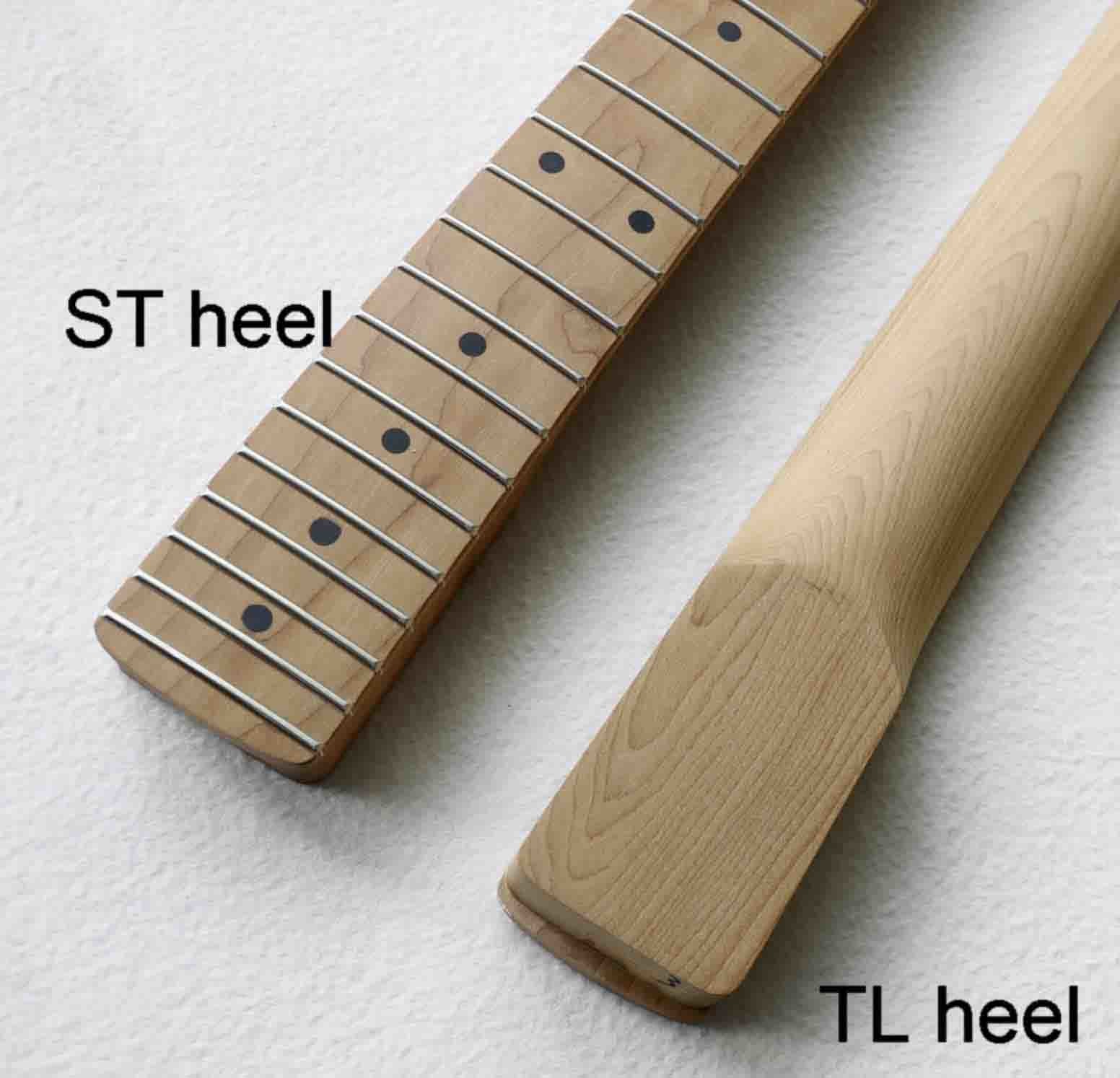 Custom Grand 22 Fret Roasted Maple Electric Guitar Neck for Handmade Tele Guitar Kits Gloss Finished with Bone Nut