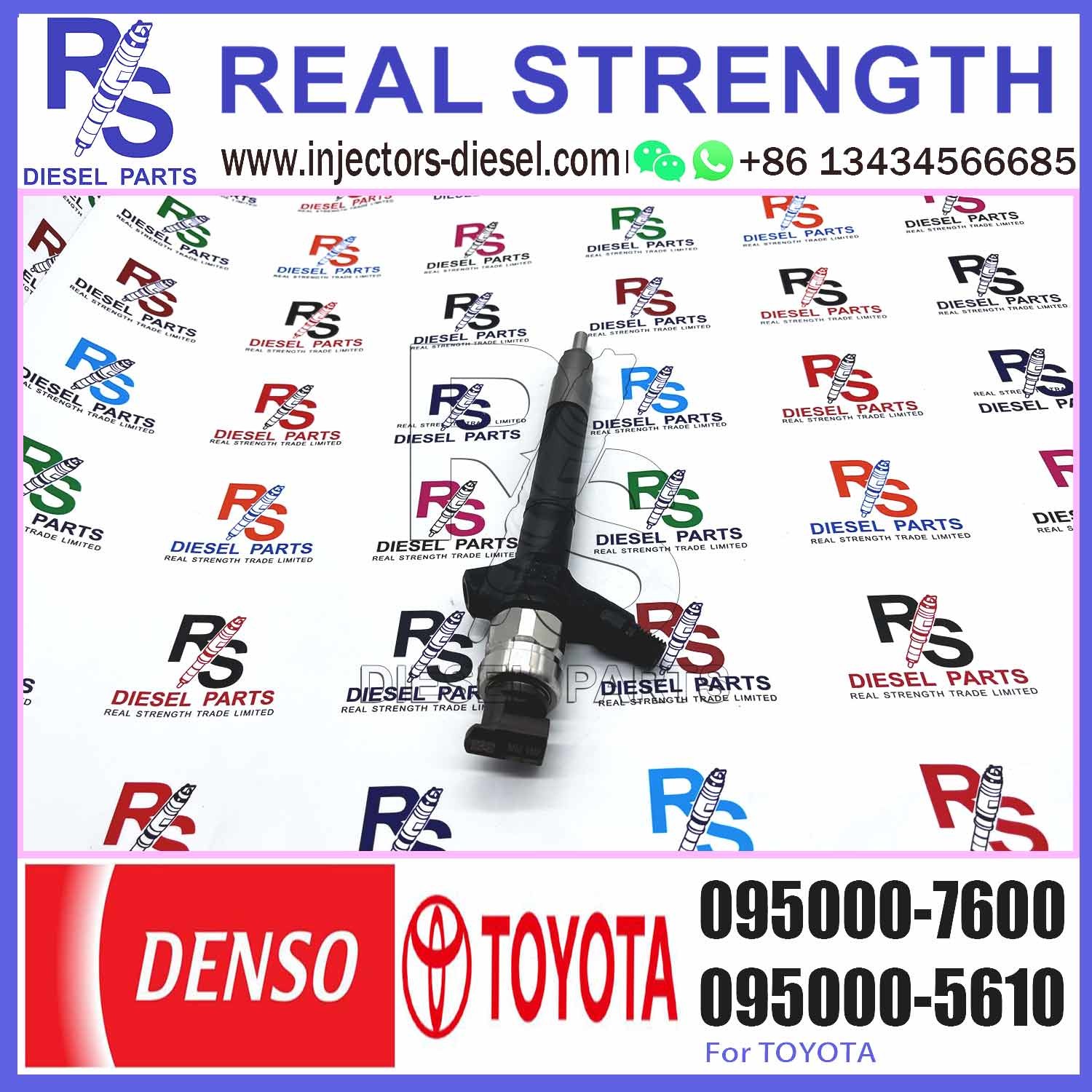 injector nozzle 23670-0R160 095000-7600 injector for Toyota 2AD-FTV Avensis common rail injector 23670-0R160 095000-7600