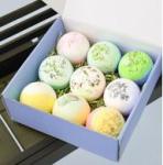 OEM Colorful Natural Sea Salt Bath Bombs Gift Box For SPA Stress Relief