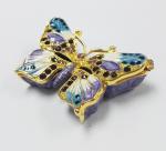 Pewter wholesale Butterfly shape custom metal jewelry box