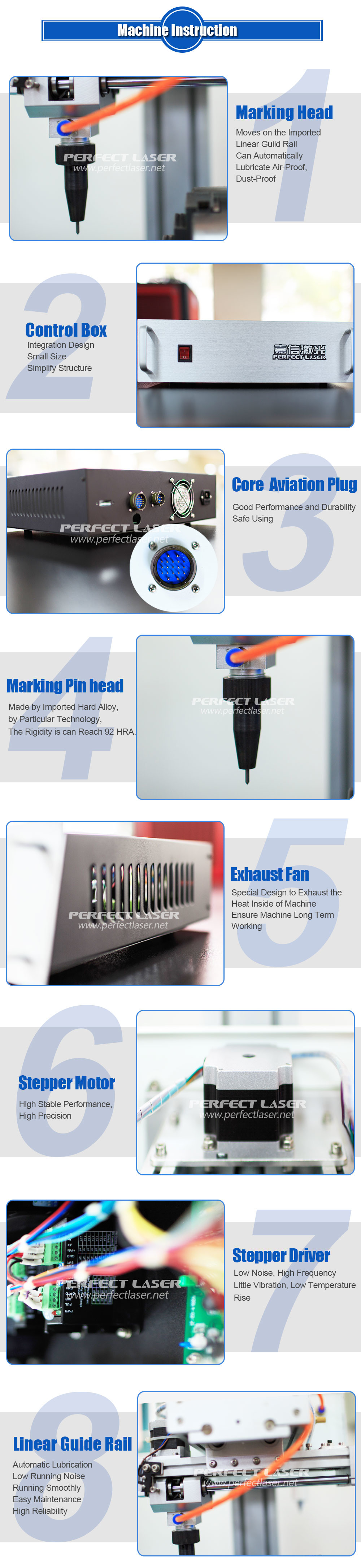 Industrial Pneumatic Marking Machine Multi-Function For Mechanical Part Depth 0.01 - 2mm