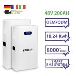 Household Lifepo4 Wall Mounted Solar Battery 200ah 48V Lithium Battery 10kwh