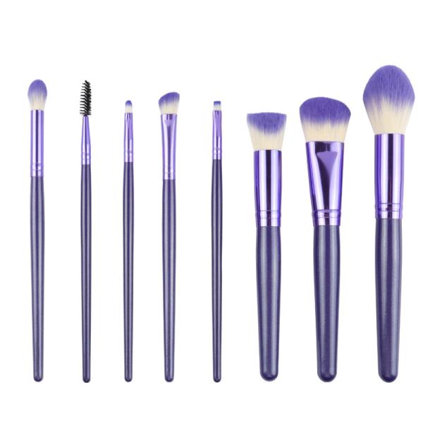 Premium Makeup Brushes Classic Purple High Flexibility Bristles Powder Eye