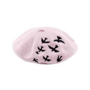 Quality Polyester Wool Beret Cap Hat Solid Color​ For Women Halloween wholesale