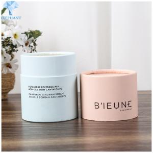 Quality Gold Foil Cardboard Cylinder Packaging 120gsm Kraft Paper Tea Cylinder Packaging wholesale