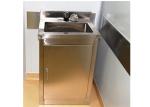 Durable Hospital Wash Tank , Single Bowl Free Standing Washbasin Cabinet