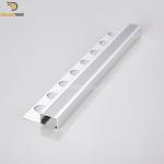 Slip Resistant Tile Edge Trim For Stairs Box Edge Shiny Silver Color