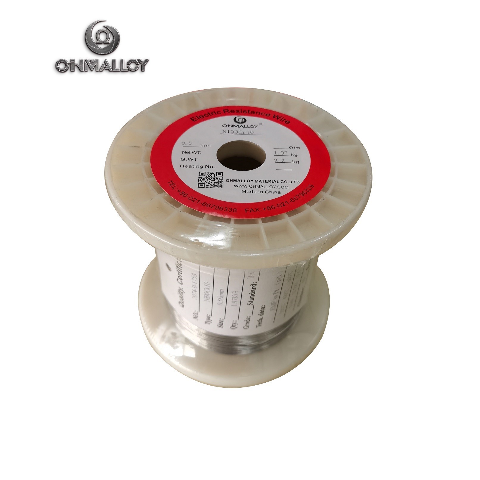 ASTM Clapton 0.5mm SWG 25 Ni90 Bare Thermocouple Wire