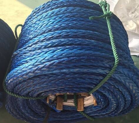 UHMWPE Marine Tow 12 Strand Braided Rope High Breaking 24mm - 96mm