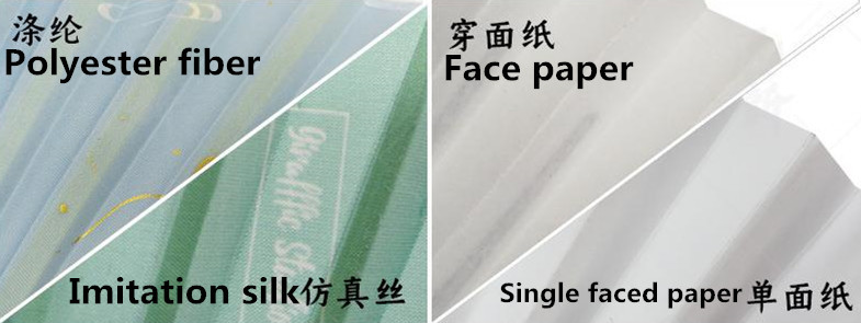 Plastic Custom Hand Fan Printed Folding Bamboo Paper Hand Fan