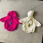 Baby Hoodie 2 Colors Newborn Fleece Jumpsuit 100% Cotton Unisex
