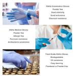 ASTM D6319 Disposable Medical Gloves Nitrile Exam Gloves Powder Free