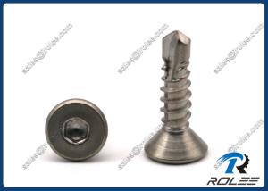 Quality 304/316/18-8/410 Stainless Steel Hex Socket Flat Head Self-drilling Tek Screws wholesale