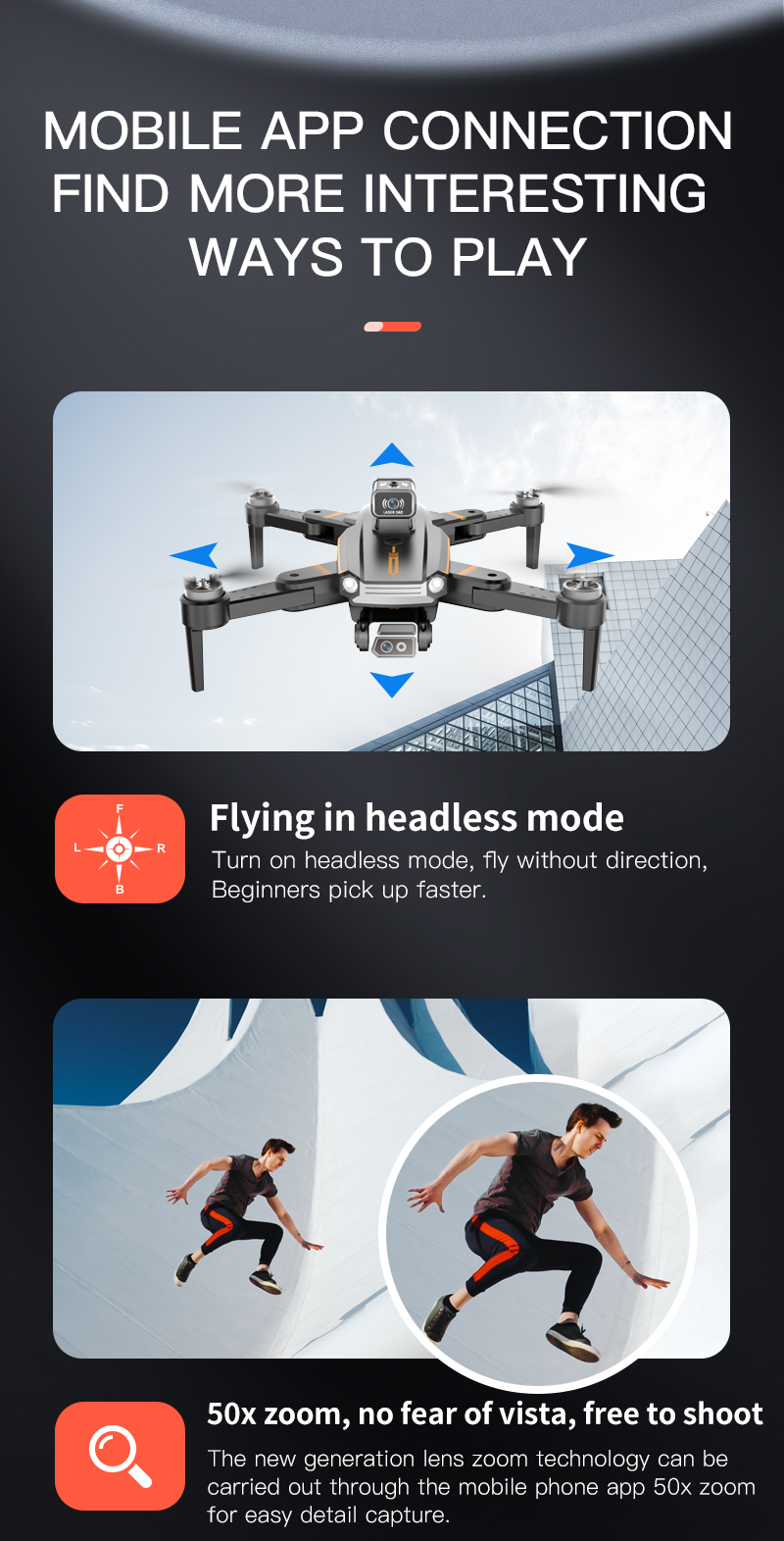 4k HD Camera Quadcopter Rechargeable Drone Expert Operator Skill Level Foldable Aircraft Free Shipping Adults
