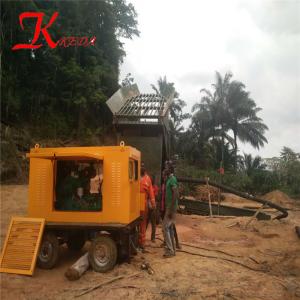 Quality keda gold and diamond mining equipment gemstone gold trommel wash plant mini with long clay scrubber wholesale