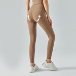Sweat Wicking Pocket Yoga Pants Double Sided Matted Hip Lifting Running Leggings