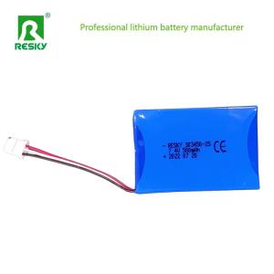 Quality 303450 Li Polymer Battery Pack 7.4V 500mAh For Emergency Lighting wholesale