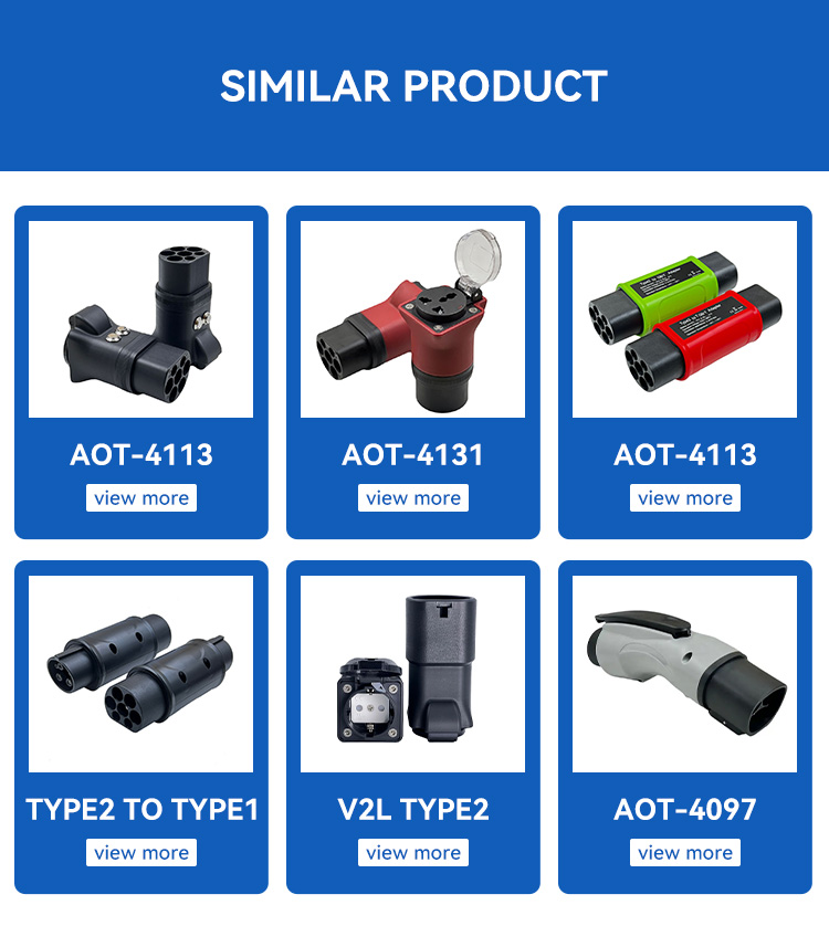 AOTAI J1772 Type1 to Schuko Adapter 220V EV Charger for E-bike and Electric Motorcycle Versatile Charging Solution