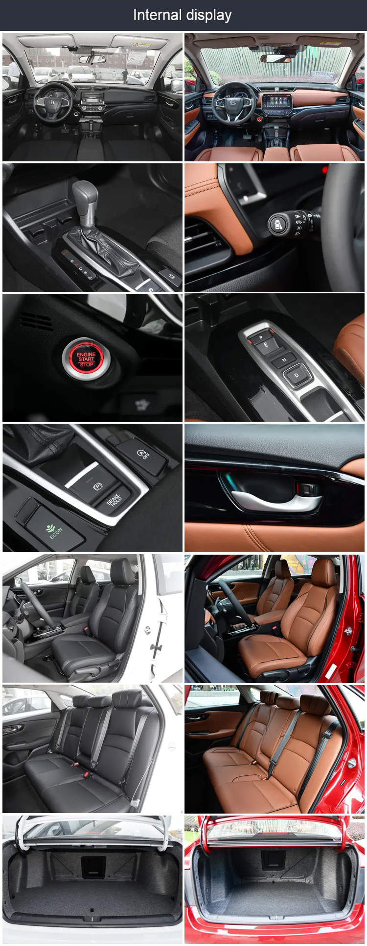 2024 Hon-da- Envix SUV Fuel Cars Used Cars hon-da- Crider Accord with Front drum Rear drum Brake System and Leather Seats