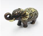 Indian elephant shape metal enamel jewelry gift boxes for necklaces