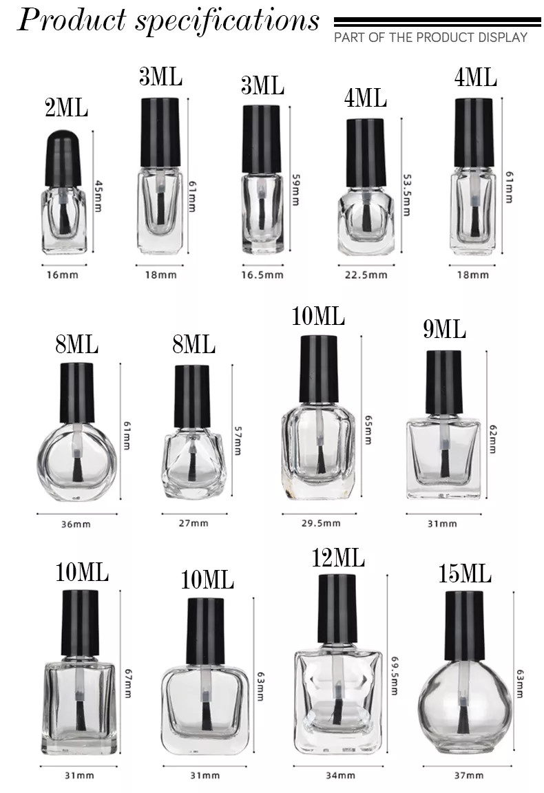 Clear Nail Polish Bottle Empty Nail Polish Bottles Empty Nail Polish Containers