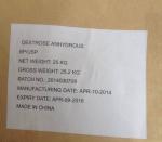 Dextrose Anhydrous, BP2013 / USP36, HS code 1702.0000.00