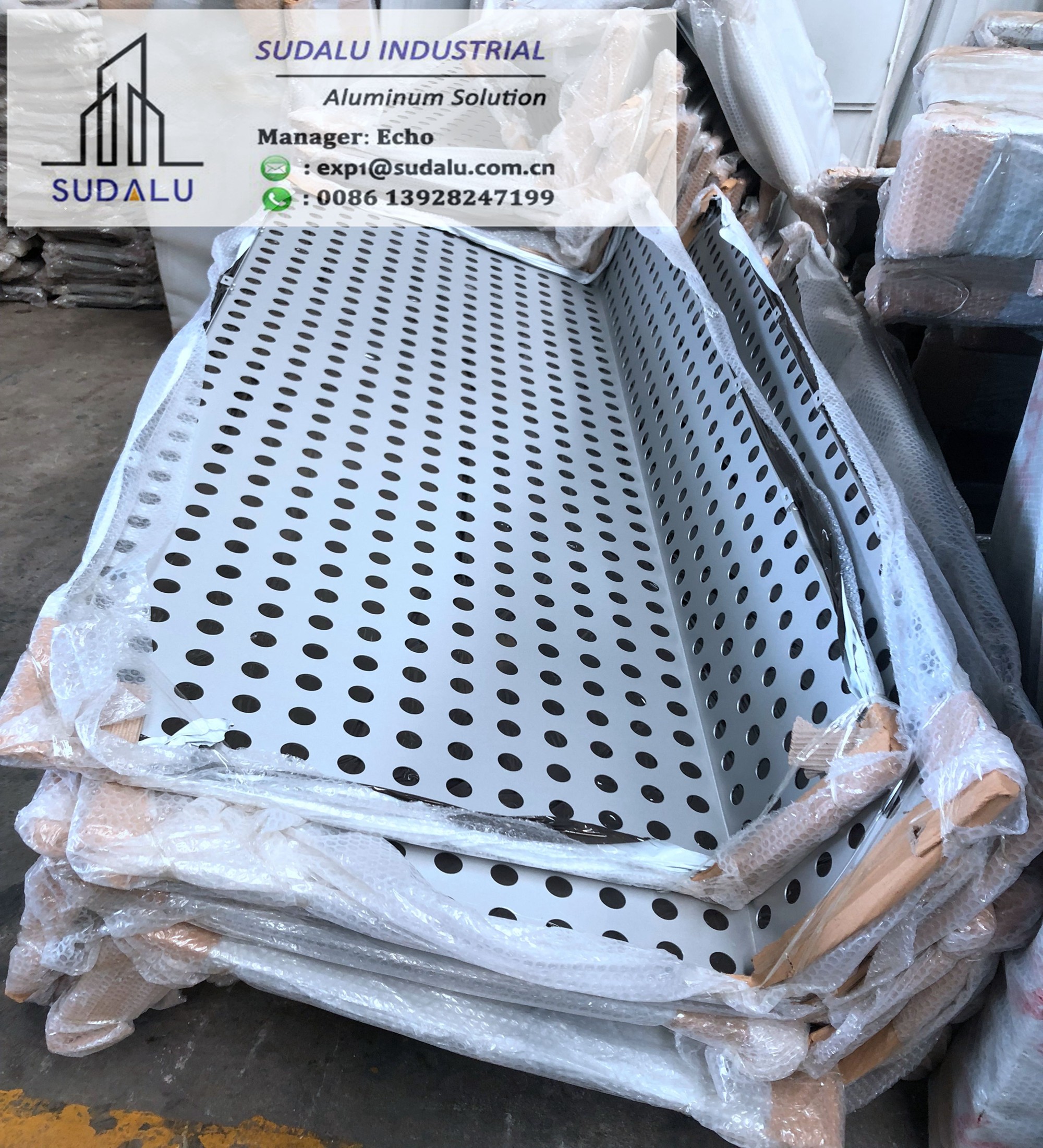 SUDALU Aluminum Perforated Panel for Wall Cladding with PDF coating