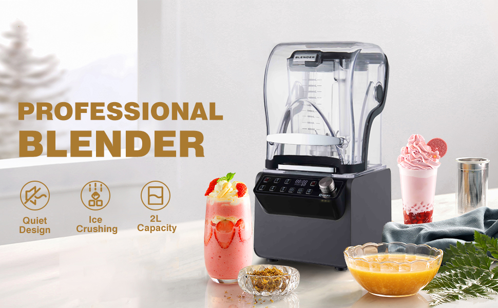 Stainless Steel Blade Smoothie Blender Electric For Frozen Drinks