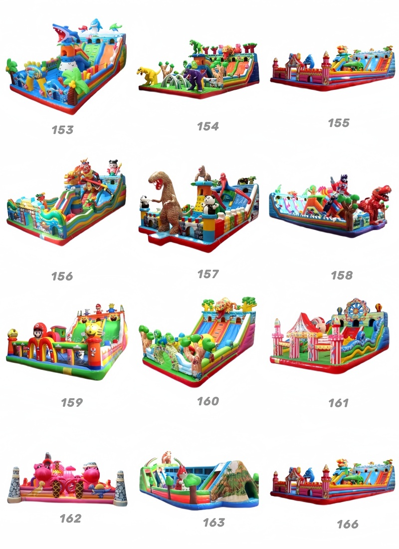Custom Logo Printed Inflatable Dinosaur Bouncy Castle 13x13 Bounce House for Products