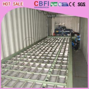 Quality 1 ~ 12 MT Daily Capacity Container Industrial Ice Block Making Machine For Supermarkets wholesale
