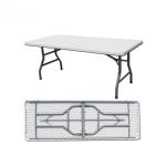 Wedding 6ft Trestle Foldable Outdoor Table With HDPE Top