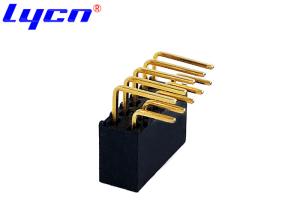Quality Concave Bending Right Angle 2mm Female Header Black Insulation Gold Flash wholesale