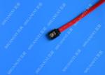 26 AWG SATA III 6.0 Gbps Female to Female SATA Data Cable , Red HDD SATA Cable 7