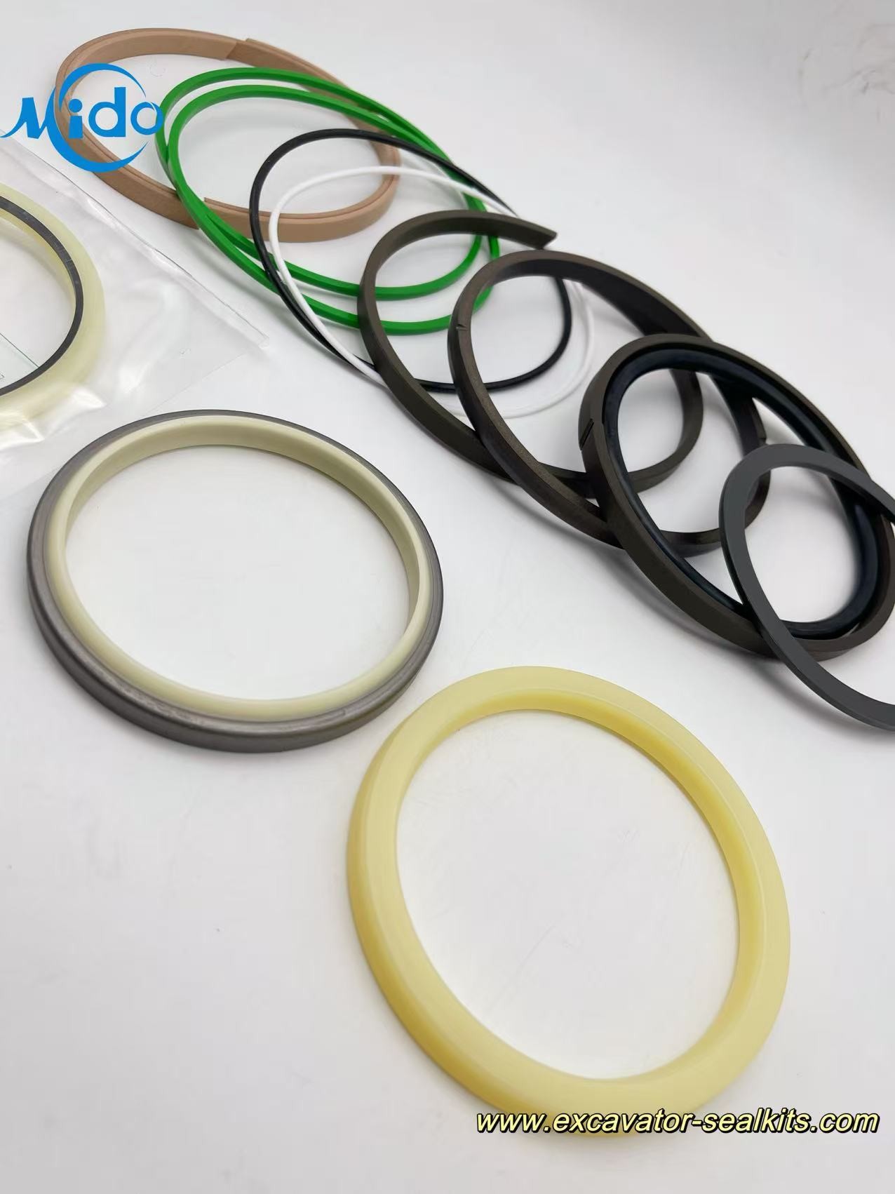 Excavator Hydraulic Cylinder Oil Seal Kit Compatible With SWE210 HC150A-01A Boom