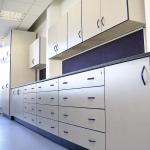 100KG Laboratory Wall Bench Waterproof Commercial Lab Furniture