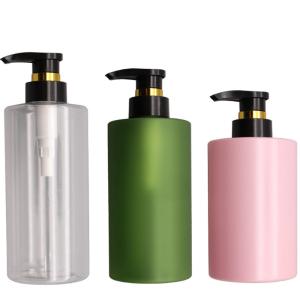 Quality PET Plastic Shampoo 500ml 750ml Body Milk Bath Gel Bottle wholesale