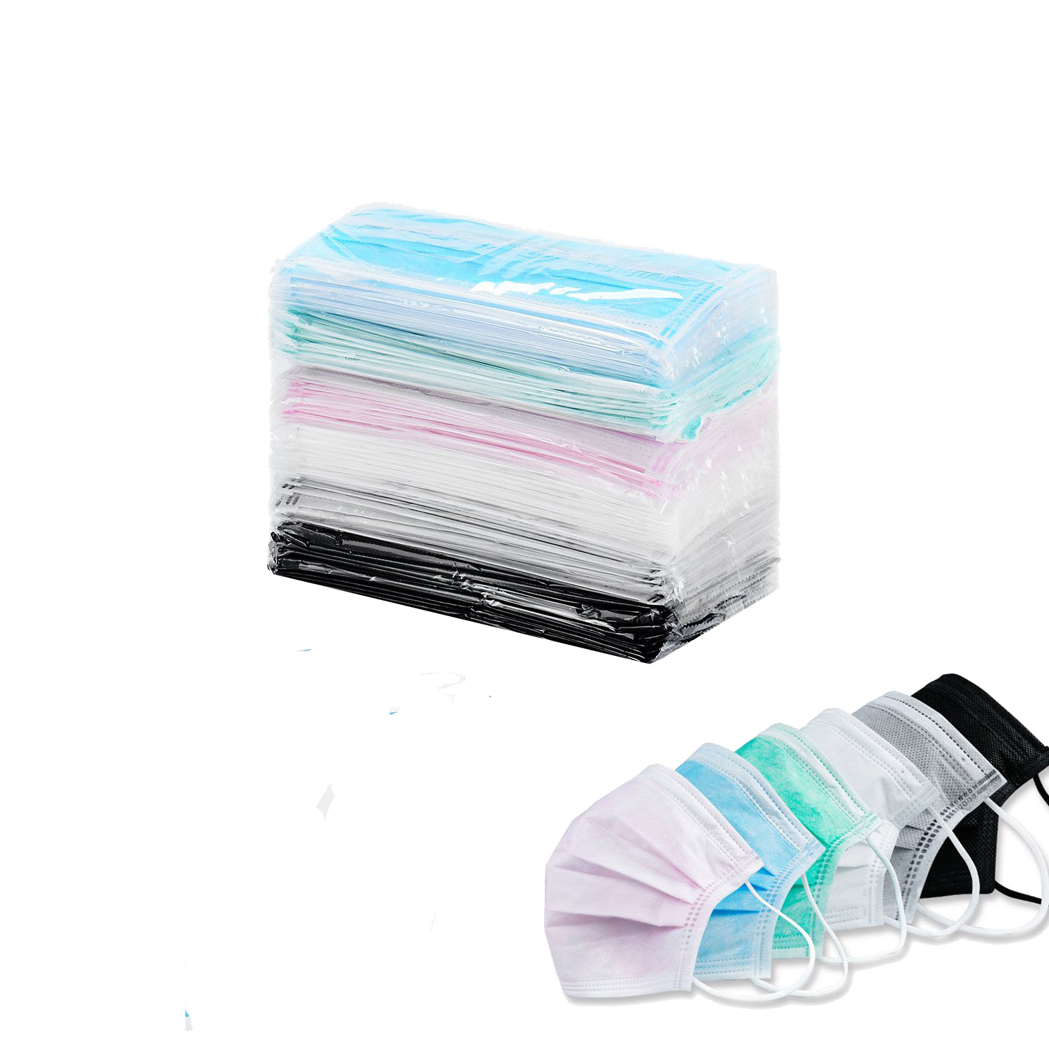 Ffp1 Ffp2 Disposable Face Mask Respirator / 3 Ply Disposable Surgical Mask