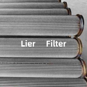 China High Temp Resistance Stainless Steel Pleated Filter Element Abrasion Proof on sale