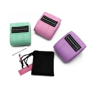 Quality 4mm Thick 18lbs Workout Fabric Resistance Bands Cotton Antitear wholesale