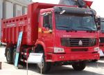 Heavy Duty dump Truck HOWO 6x4 tipper truck 20tons red color cabin overloading