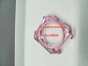 Quality Pink Sapphire Crystal Watch Case Polished Surface Wear Scratch Resistance wholesale