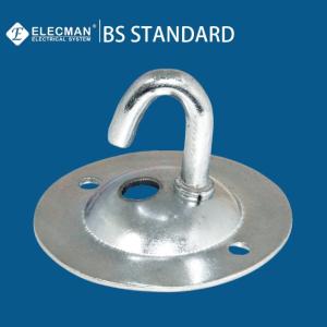 Quality Galvanised Malleable Iron And Steel Fittings Conduit Hook Plate 20mm wholesale