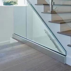 Quality Custom Frameless Glass Railing Modern Style Easy Installation wholesale