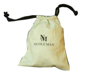 Quality NM Twill Drawstings Cotton Bag, Reusable Shopping Bags With Black PP Cords wholesale